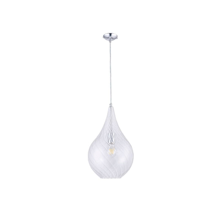 Mediterranean Glass Pendant - Clear