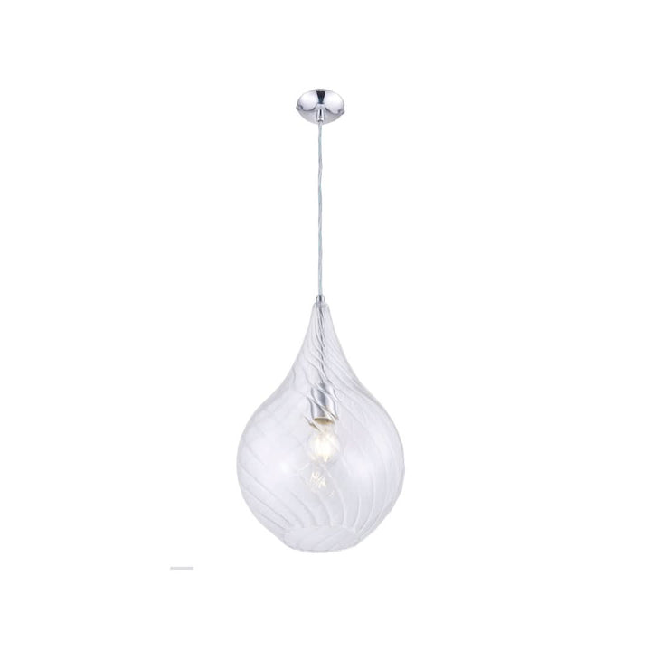 Mediterranean Glass Pendant - Clear