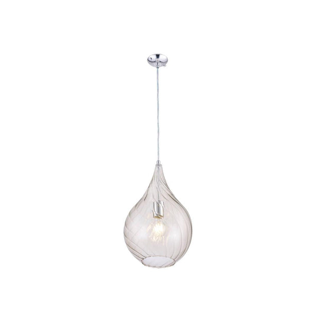 Mediterranean Glass Pendant - Golden Teak