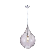 Mediterranean Glass Pendant - Smoke