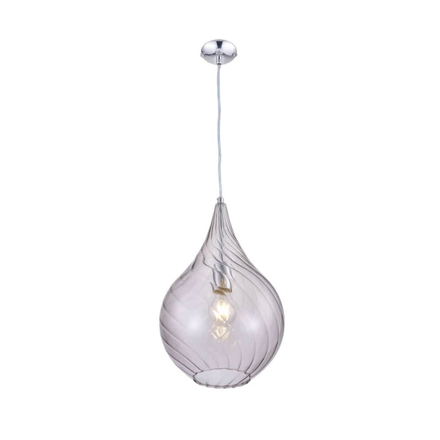 Mediterranean Glass Pendant - Smoke