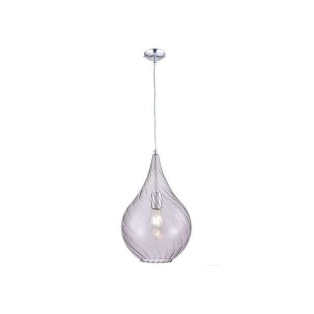 Mediterranean Glass Pendant - Smoke