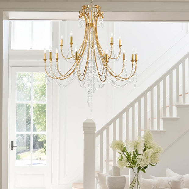 Bailey Collection - 28 Lights Chandelier - Gold