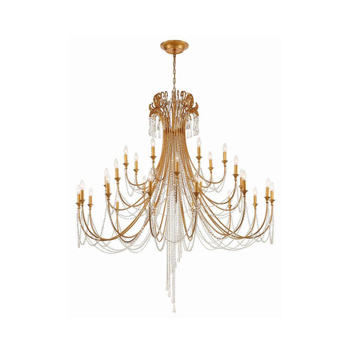 Bailey Collection - 28 Lights Chandelier - Gold