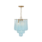 Libby Collection - 4 Lights Pendant - Blue