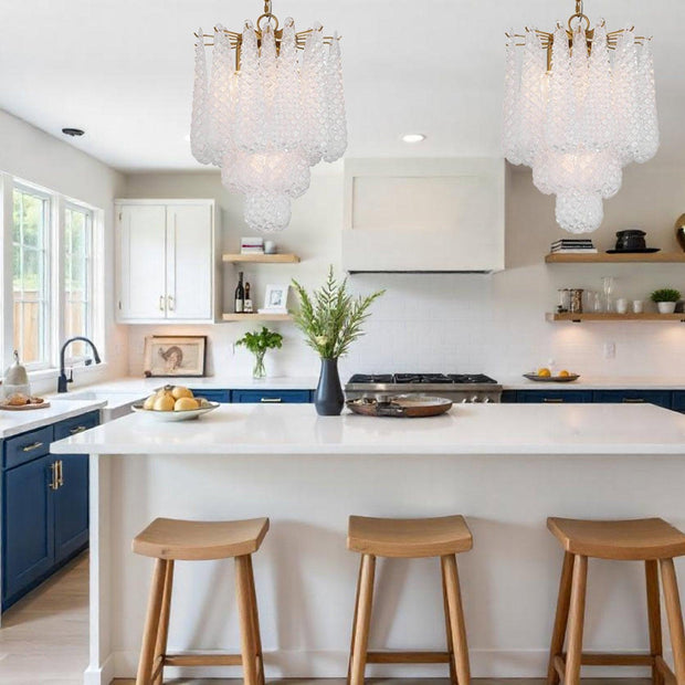 Libby Collection - 4 Lights Pendant - Clear