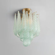 Libby Collection - 4 Lights Semi-Flush - Green