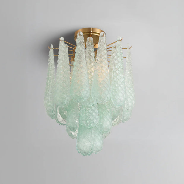 Libby Collection - 4 Lights Semi-Flush - Green