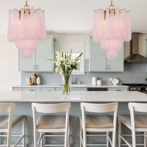 Libby Collection - 4 Lights Pendant - Blush