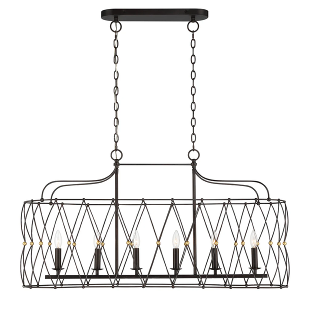 Clinton Collection - English Bronze & Gold Bar Light