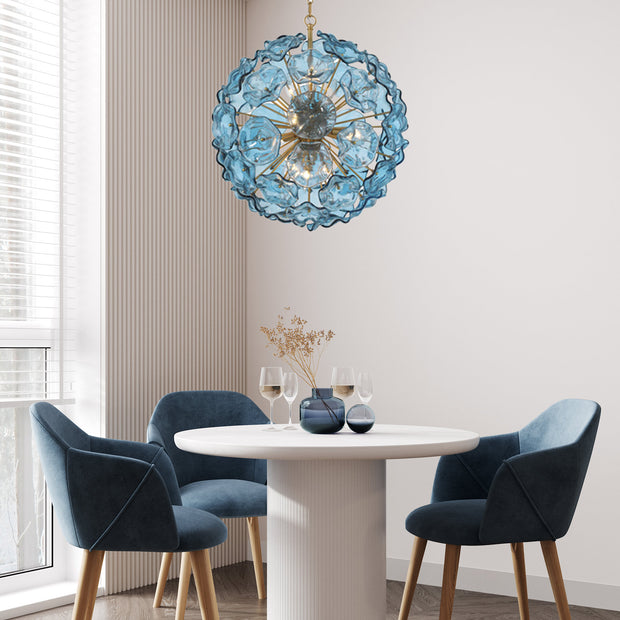 Marselle 9 Lights Pendant - Blue
