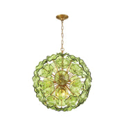 Marselle 9 Lights Pendant - Green
