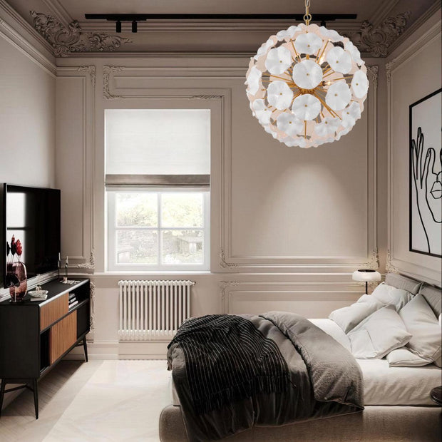 Marselle 9 Lights Pendant - White