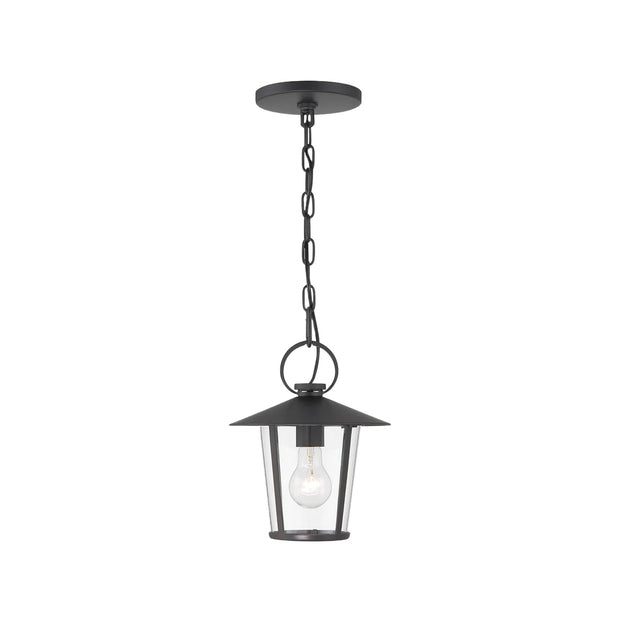 Glace Collection - Outdoor Matte Black 1 Light Pendant