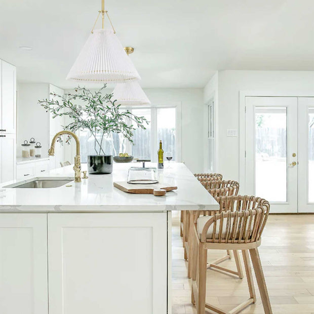 Grayson Collection - Single Pendant - Satin Brass - W:62cm