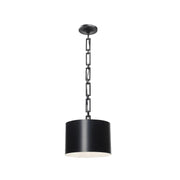 Victor Collection - Pendant - Matte Black & White - W:30cm