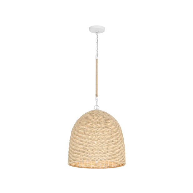 Roxy Collection - Matte White Pendant - W:40cm