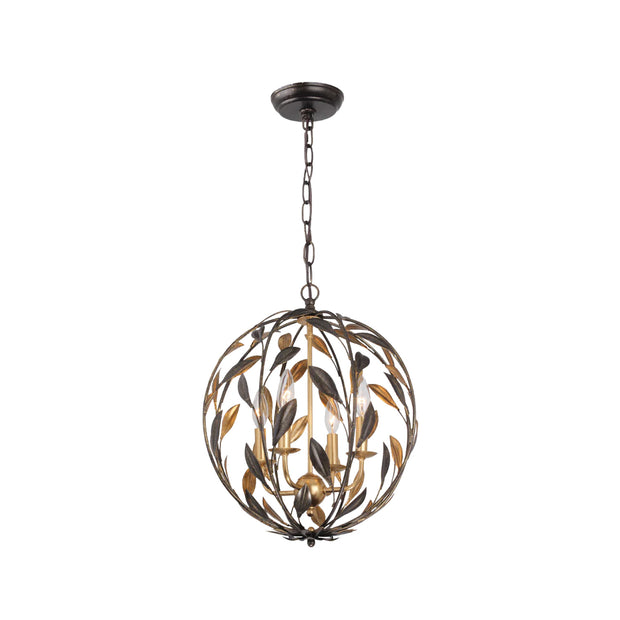 Vienna Collection - Pendant - English Bronze & Antique Gold - W:40cm