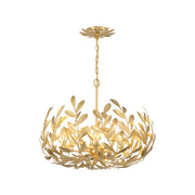 Laurel Collection - Chandelier - Antique Gold - W:58cm
