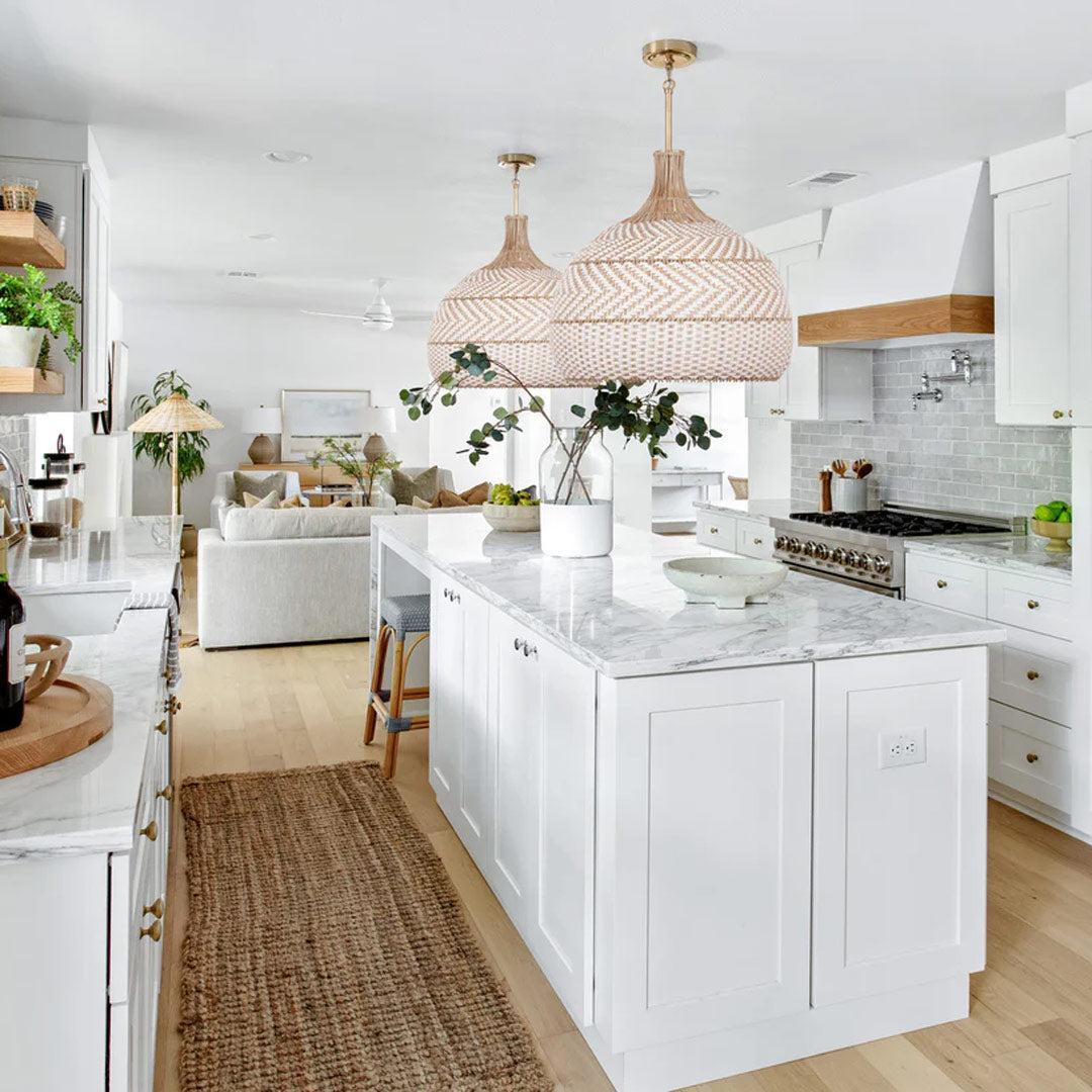 Barzi Collection Pendant - Rattan - W:53cm