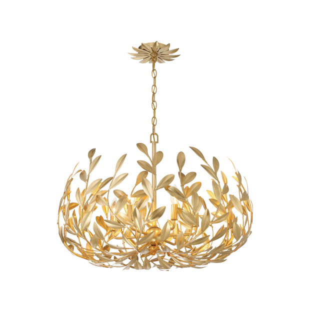 Laurel Collection - Chandelier - Antique Gold - W:68cm