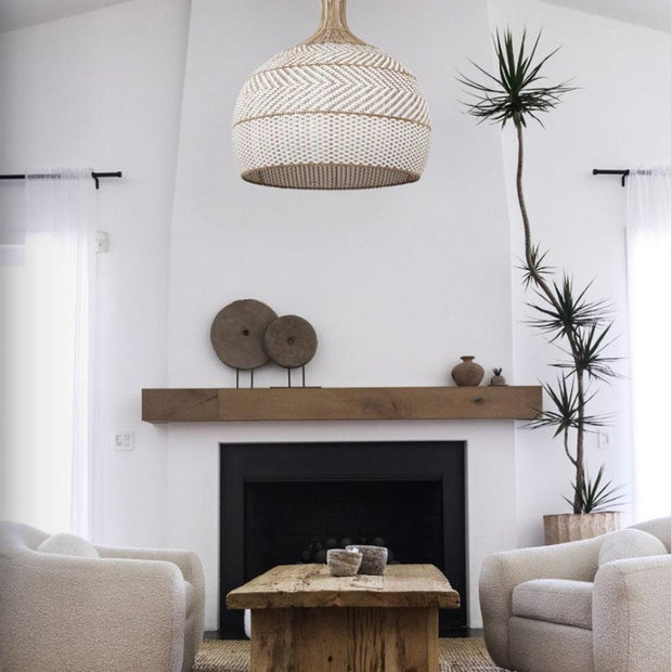 Barzi Collection Pendant - Rattan - W:66cm
