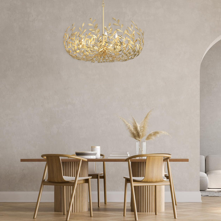 Laurel Collection - Chandelier - Antique Gold - W:106cm