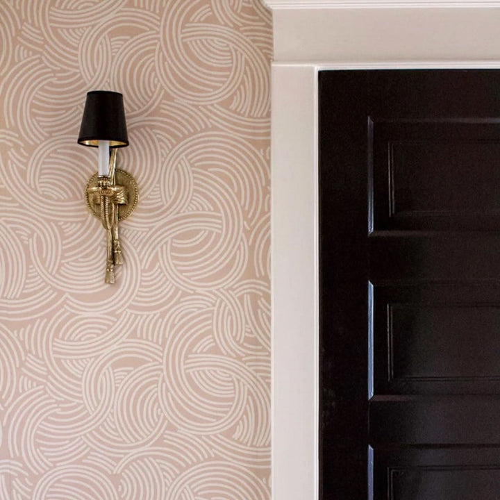 Lola Collection - Polished Brass Wall Sconce - H:38cm