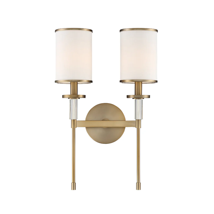 Hollis Collection Wall Sconce - 2 Light - Vibrant Gold