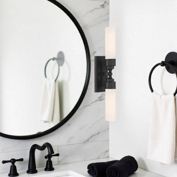 Jarvis 2 Lights Wall Sconce - Black