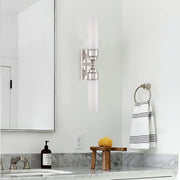 Jarvis 2 Lights Wall Sconce - Polished Nickel