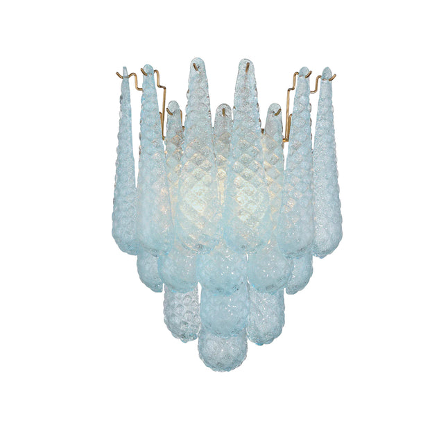 Libby Collection - 2 Lights Wall Sconce - Blue