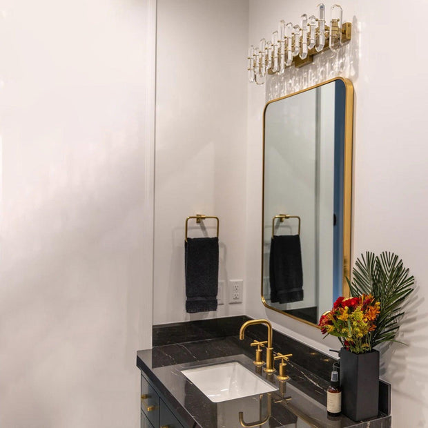 Capri Collection - Aged Brass Horizontal Wall Sconce