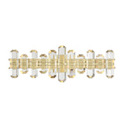 Capri Collection - Aged Brass Horizontal Wall Sconce