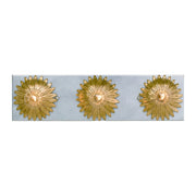 Laurel Collection - 3 Lights Horizontal Wall Sconce - Antique Gold