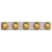 Laurel Collection - 5 Lights Horizontal Wall Sconce - Antique Gold
