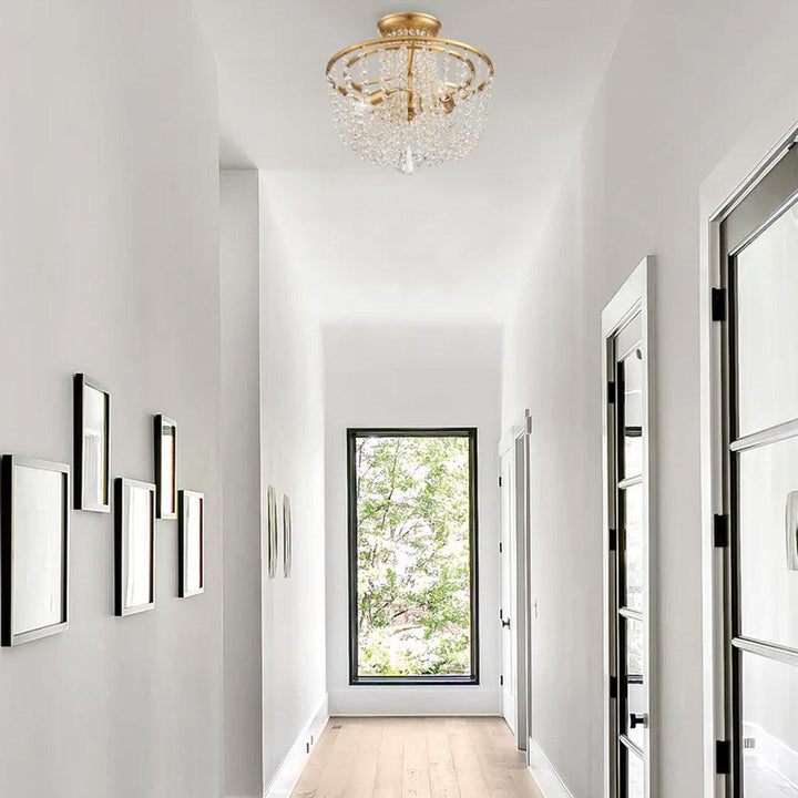 Bailey Collection - Flush Mount - Gold - Designer Chandelier Australia