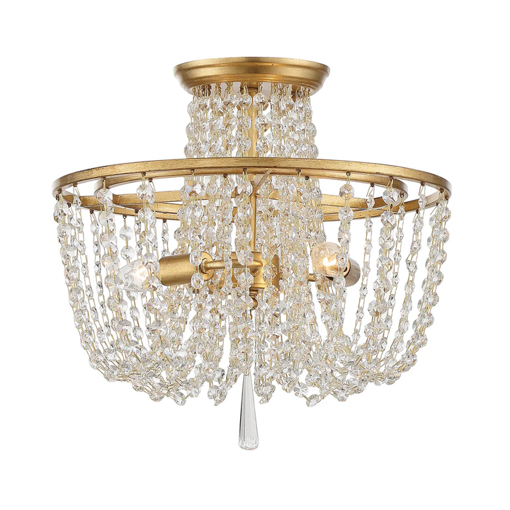 Bailey Collection - Flush Mount - Gold - Designer Chandelier Australia