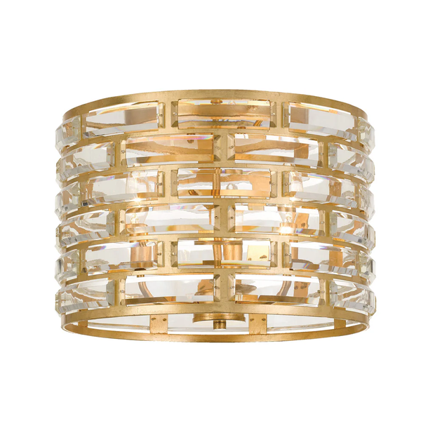 Belle Collection - Gold Flush Mount