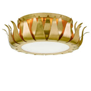 Laurel Collection - Flush Mount - Antique Gold