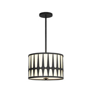 Shyla Collection - Pendant - Matte Black - W:38cm