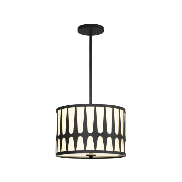 Shyla Collection - Pendant - Matte Black - W:38cm