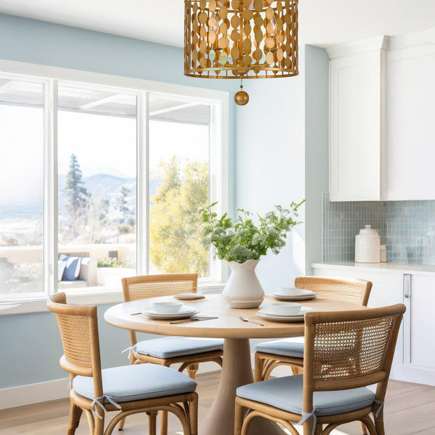 Zucca Collection - Gold Flush Mount