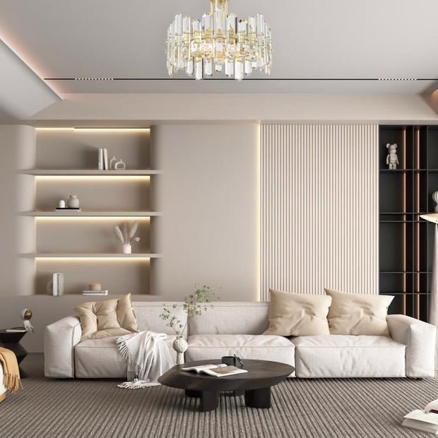 Capri Collection - Aged Brass Flush Mount