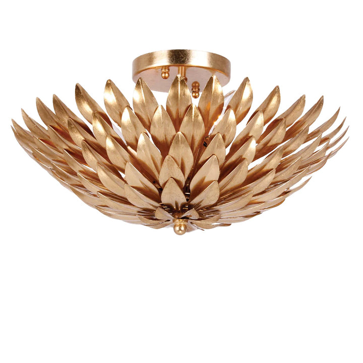 Laurel Collection - 4 Lights Flush Mount - Antique Gold