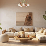 Brittany Collection - Sage Rose Flush Mount