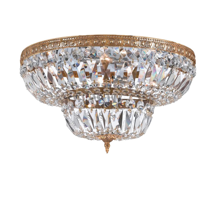 Devon Collection - 2 Tier Old Brass Flush Mount - W:46cm