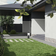 Glace Collection - Matte Black Outdoor Lamp - 1 Light