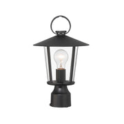 Glace Collection - Matte Black Outdoor Lamp - 1 Light