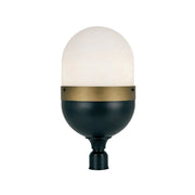 Rama Collection - Matte Black and Textured Gold Outdoor Lamp
